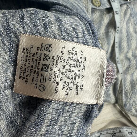 Anthropologie Moth Striped Hooded Button Front Cardigan Sweater XS Cozy Preppy - Picture 10 of 14